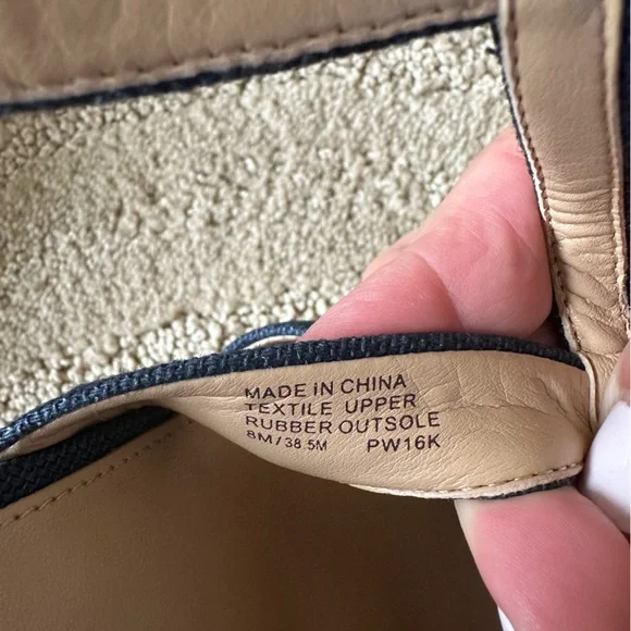 Michael Michael Kors Berkeley Blue Canvas Front Zip Espadrille Wedge Sandals 8M - Picture 16 of 16